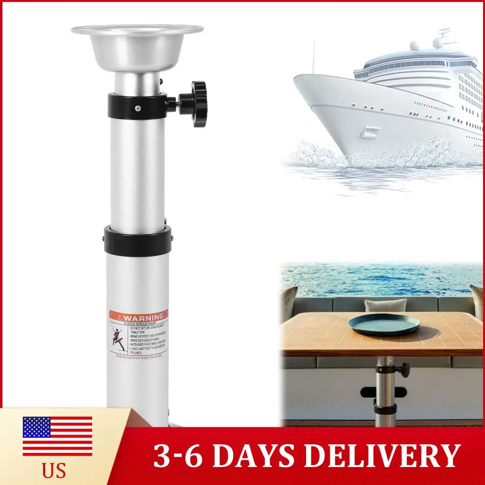 

RV Table Pedestal Stand Leg Space Saving RV Telescoping Table Stand 3-Level Telescopic for Marine Boat Marine Yacht
