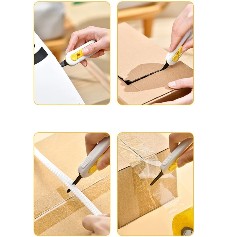 Выдвижной нож для бумаги, магнитный нож для открывания коробок, выдвижной открывалка для картонных коробок, конвертов, бумаги