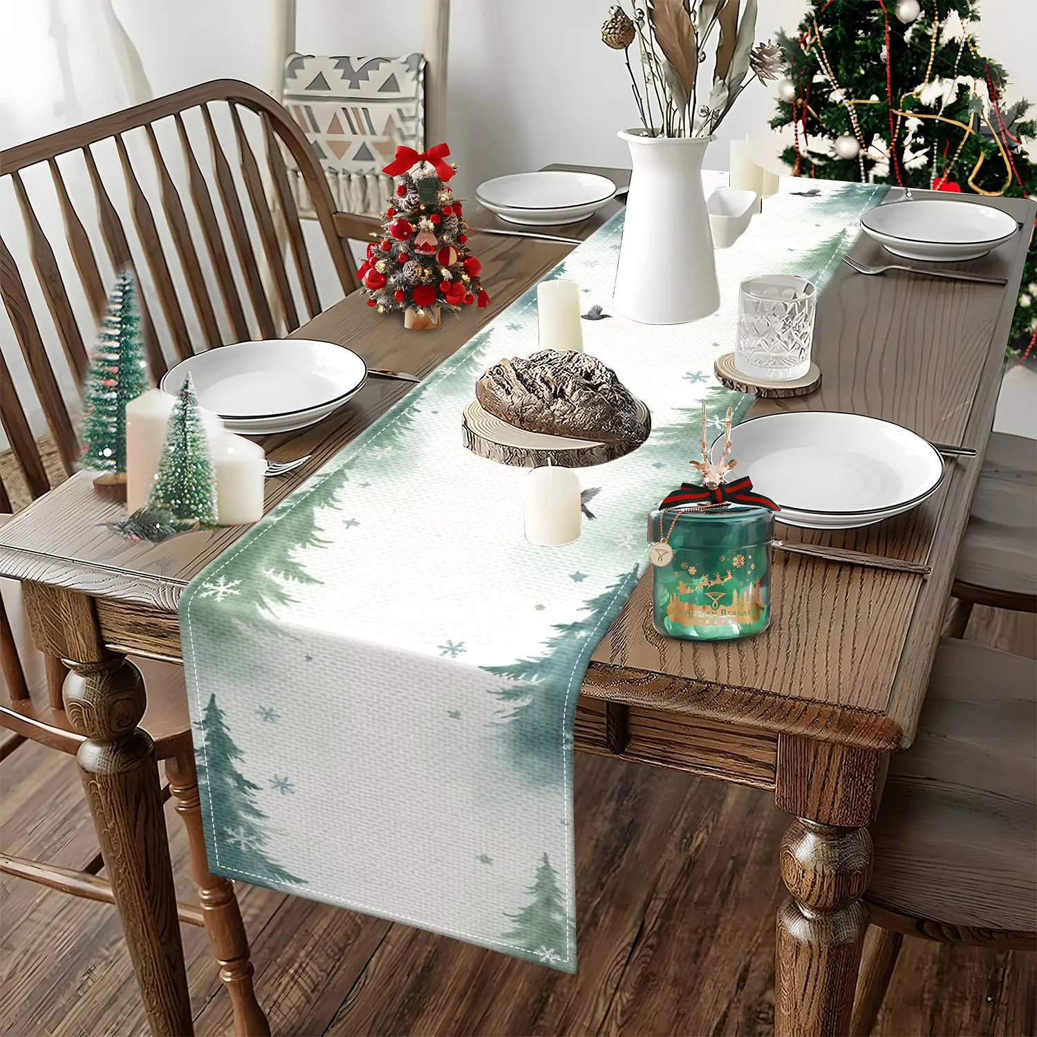 1 pièce de chemin de table sur - Family Tree Print avis et prix
