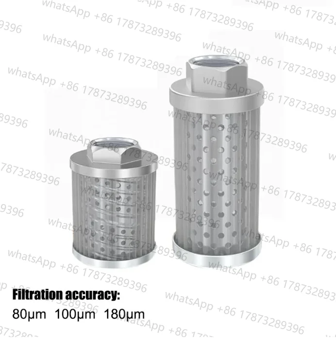 Hydraulic suction filter  oil filter Threaded interfaces industrial oil tank filter  80μm 100μm 180μm