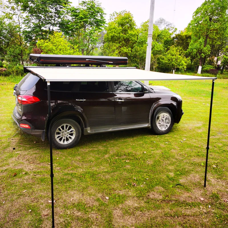 Detachable Car Side Awning 180 Degree Hard Shell Awning Roof Top Tent Base