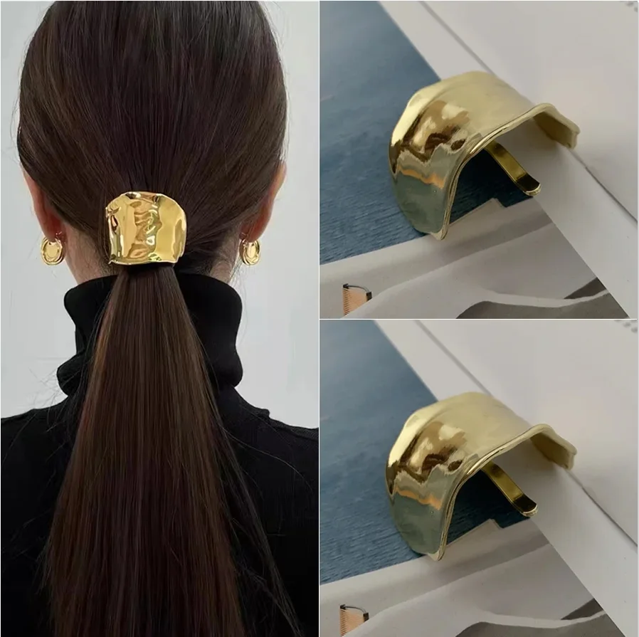 2024 New Korea Bohemia Design High Grade Concave and Convex Craft Hair Buckle Retro Clip Hair Clip Fashion Metal Headwear Gift