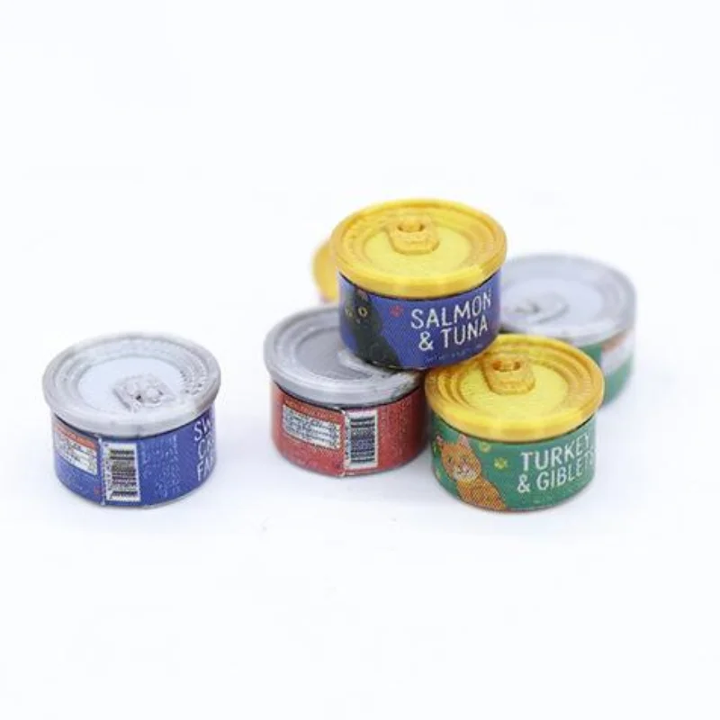 

2 шт. миниатюрная игрушка с едой для кошек 1/12 кукольный домик, имитация кошки, аксессуары для кукольного дома, украшения для дома, ролевые игры, игрушки