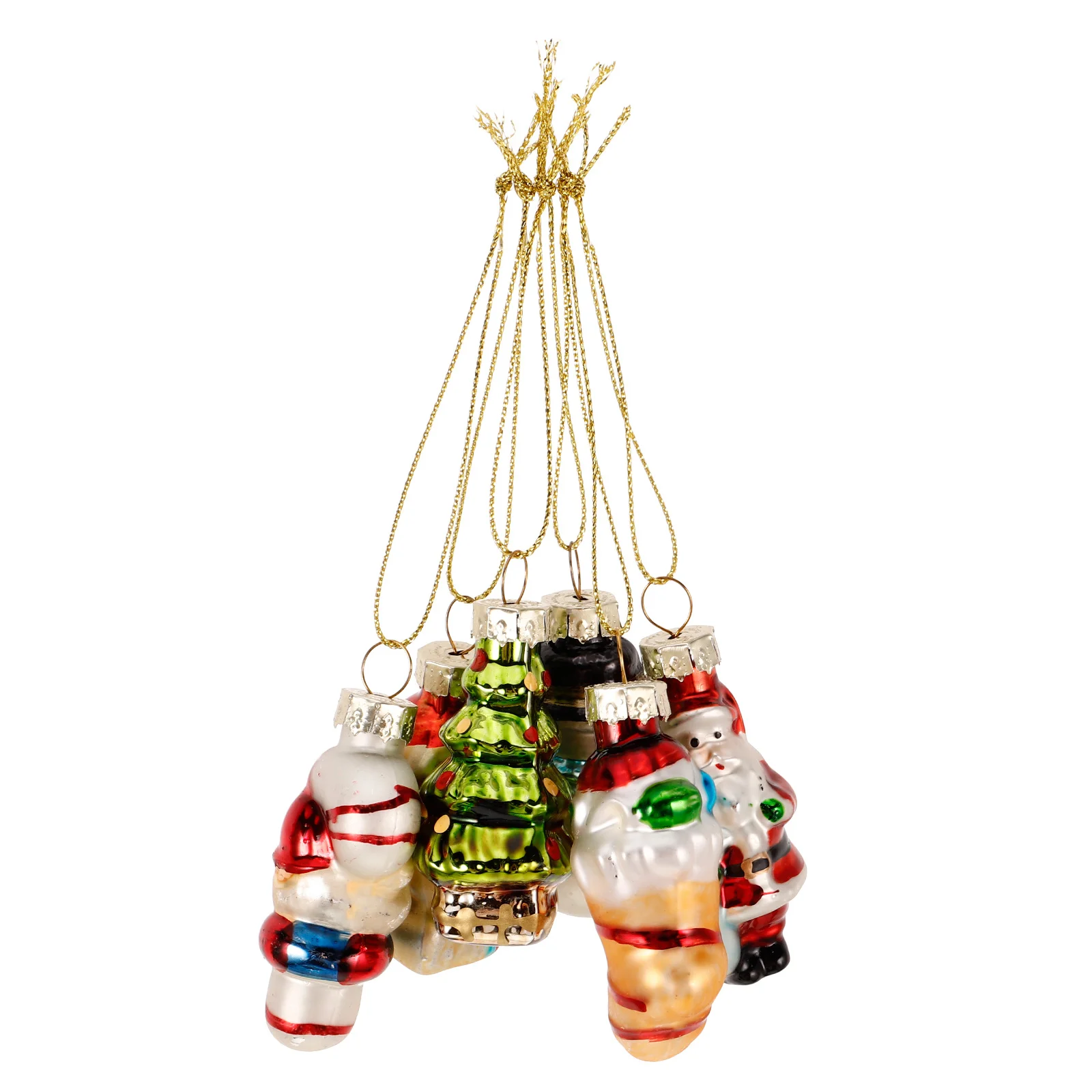 

6 Pcs Christmas Tree Hanging Ornaments Festival Decorations Minature Artificial Indoor