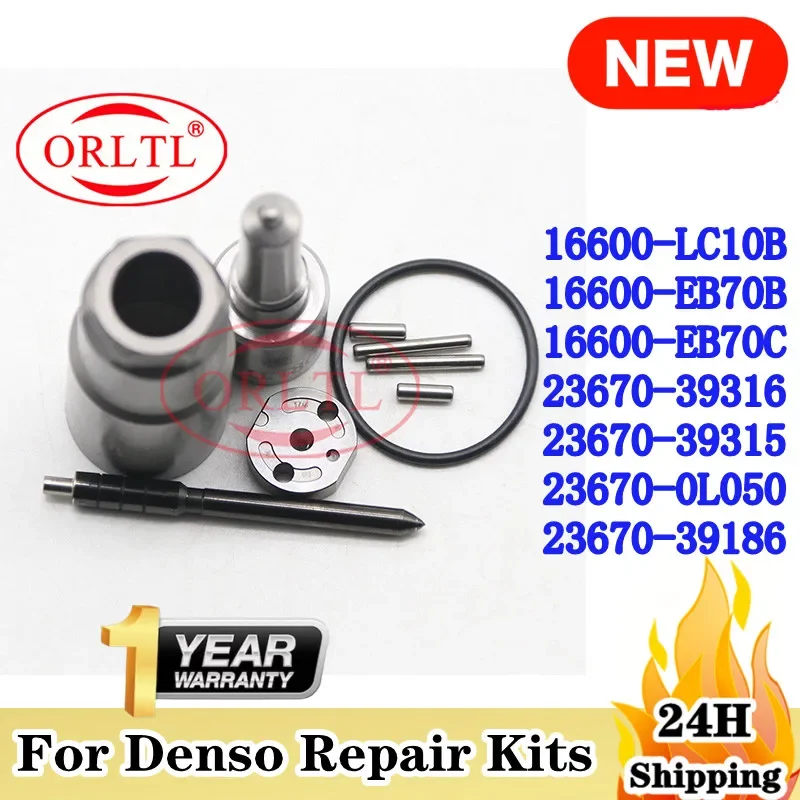 

Комплекты уплотнений топливных форсунок ORLTL для DENSO 16600-LC10B 16600-EB70B 16600-EB70C 23670-39316 23670-39315 23670-0L050 23670-39186