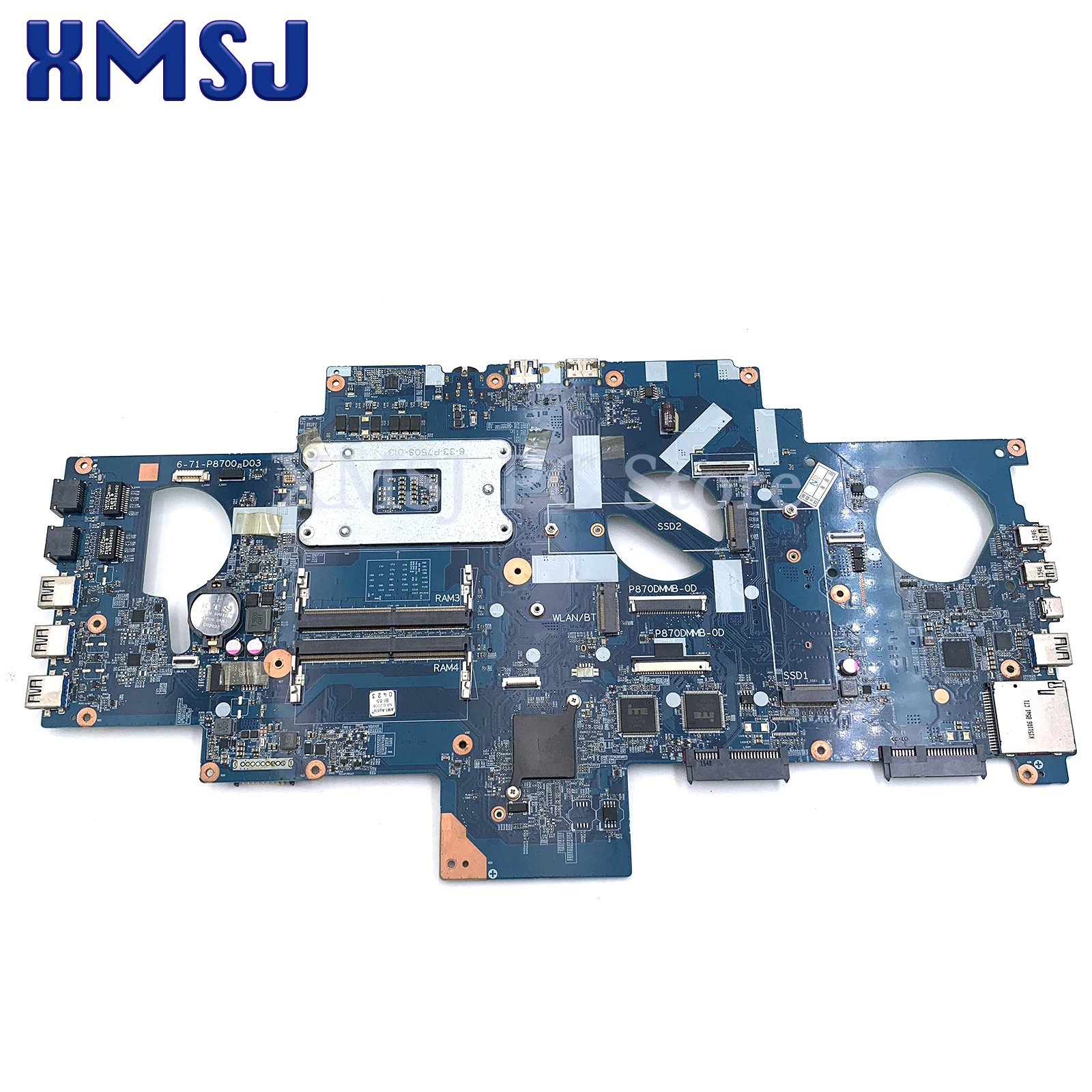 FOR CLEVO P870DM P870 X911 6-71-P8700-D03 6-77-P870DMG0-D03 DDR4 Laptop Motherboard 100% Test ok