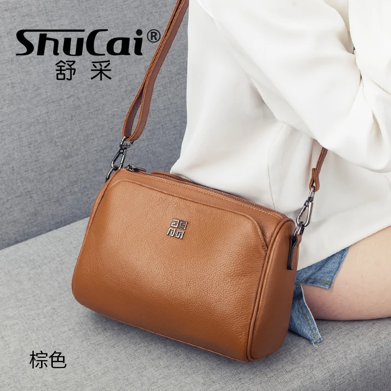 Fashion Luxurious Designer Crossbody Bag Genuine Leather Soft Messenger Bags For Ladies Zipper small Woman Bag Female Bags