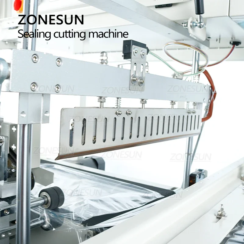 ZONESUN Full Automatic Box Garbage Bag Plastic Film Side Sealing Cutting Packaging Machinery For Production