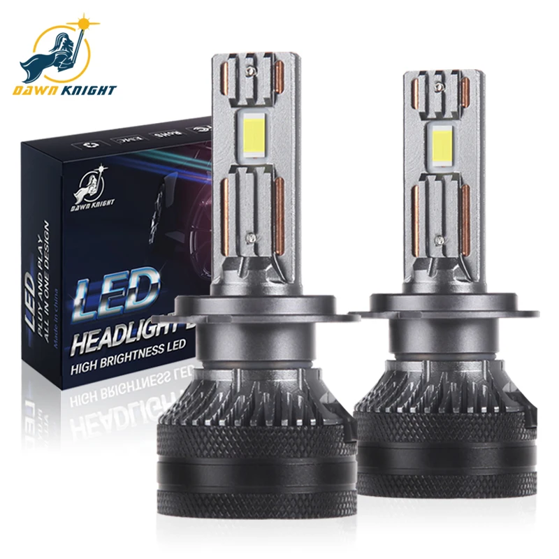DAWNKNIGHT-bombillas Led K5C PLUS, Luz antiniebla de doble tubo de cobre, 140W, H7, 4300K, H4, H11, HB3, 9005, HB4, 9006, K6C, 12V, 2 piezas