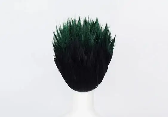 Cosplay Wig Black Green Mixed Anime Heat Resistant Synthetic Hair