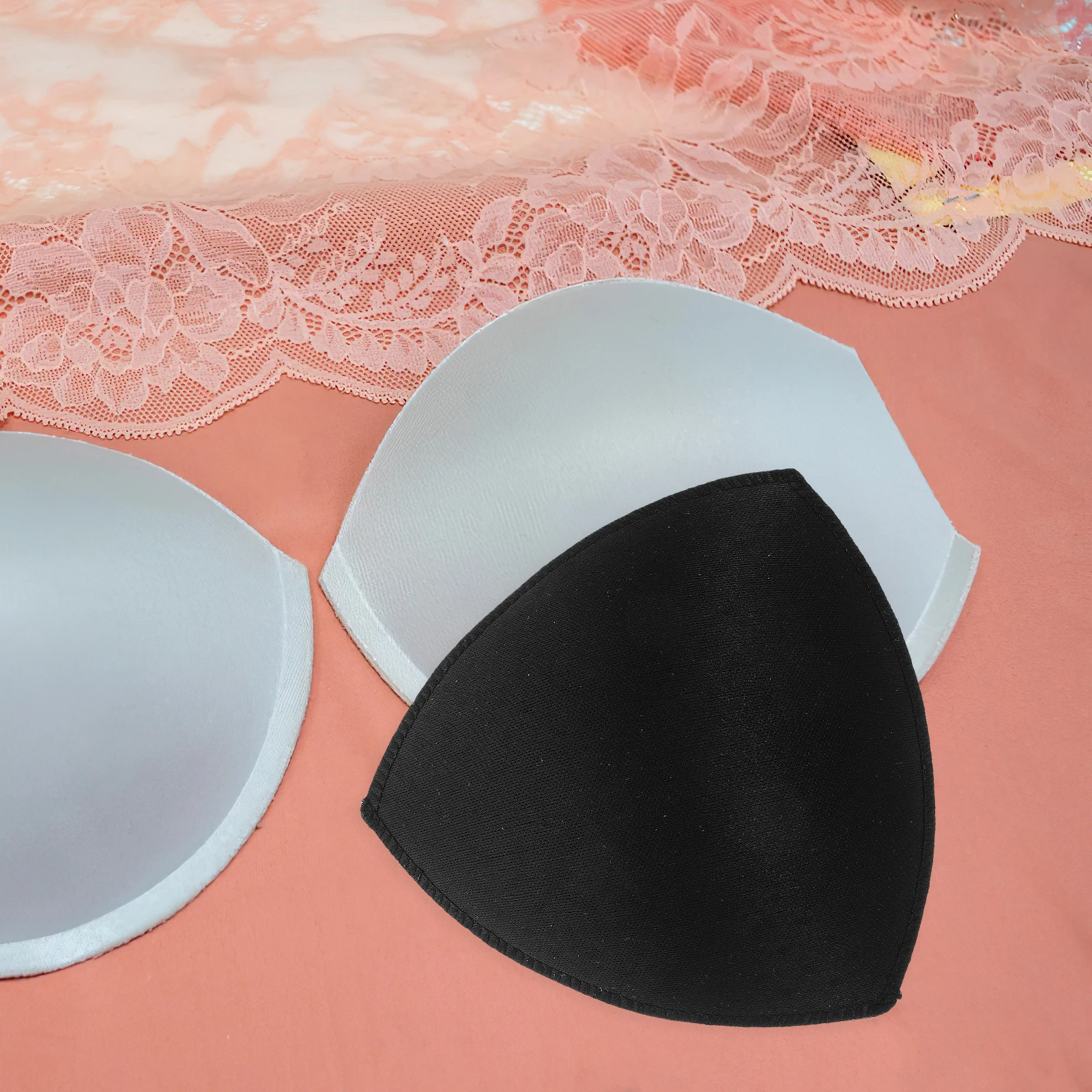 

3 Pairs Skin Color Triangle Underwear Pads Thick Bottom Thin Top Sponge Swimsuit Cups Inserts Chest Pad Hip Bum Pads Waterproof