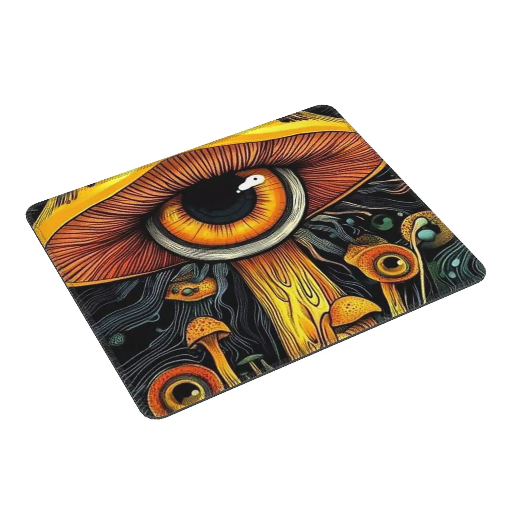 Psychedelic Mushroomsprin Mouse Pad Computer Keyboard Mouse Mat Gaming PC Laptop Desk Mat Office Accessories Table Mats
