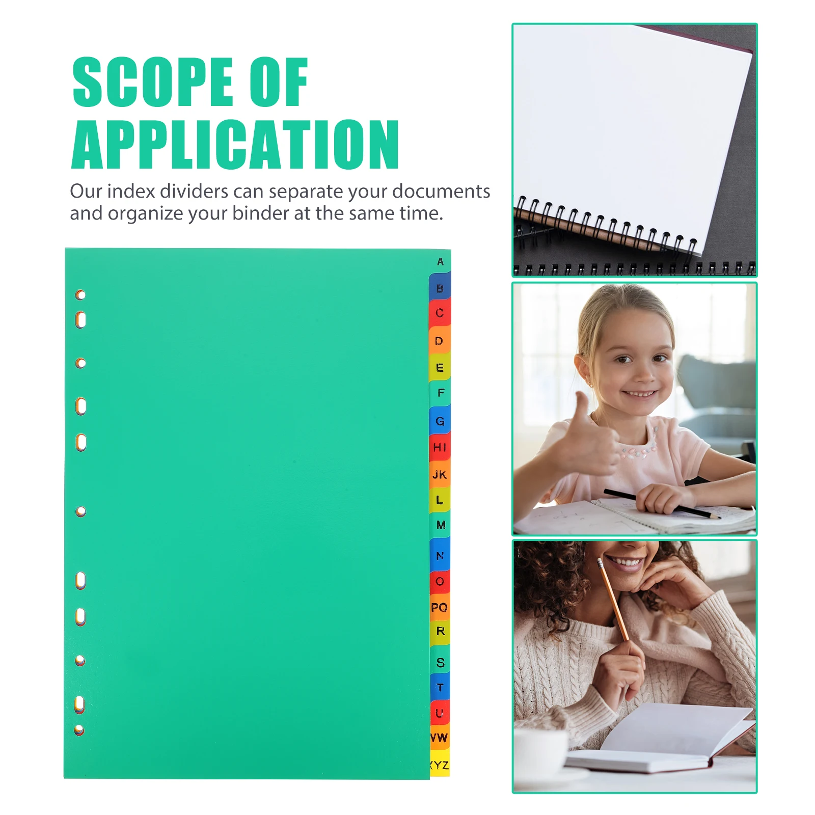 21pcs แบ่ง A4 ขนาด 11 หลุม PP วัสดุเขียนได้แท็บ Binder หน้าแฟ้ม Organizer Office โฟลเดอร์แบ่งอุปกรณ์