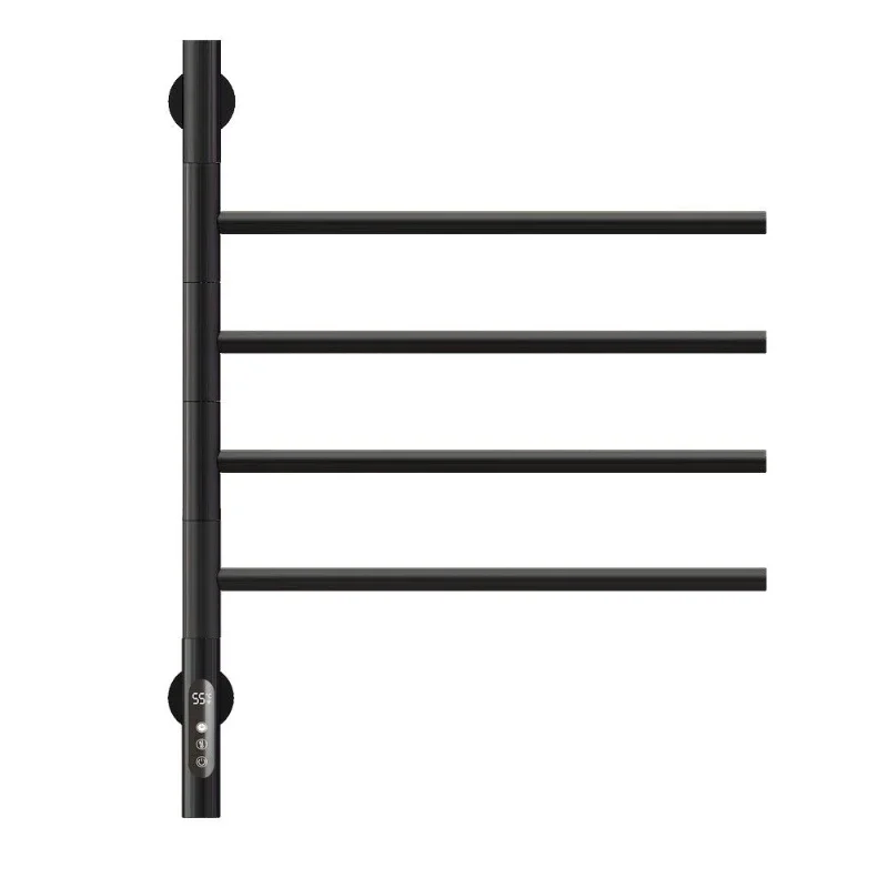 Household electric towel rack Timed drying rack Gray bathroom rotating heating towel rack Gold towel bar