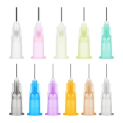 100pcs 16-27G 6.5mm Bayonet Dispensing Machine Bayonet Needle For All Glue Liquid Solder Paste Adhesive Dispenser Needle