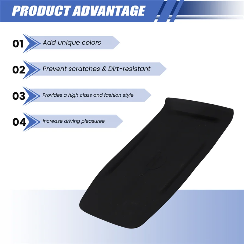 แน่นคอนโซลกลางรถคอนโซลไร้สายชาร์จ Anti Skid Pad Anti SLIP MAT ซิลิโคนสําหรับ BYD Dolphin MINI/BYD Seagull