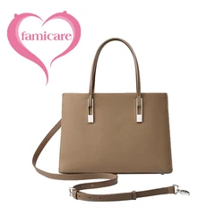 Totes da donna in vera pelle 2024 autunno New Lady Fashion Luxury Commuter Bag borsa da donna in pelle bovina di grande capacità primo strato