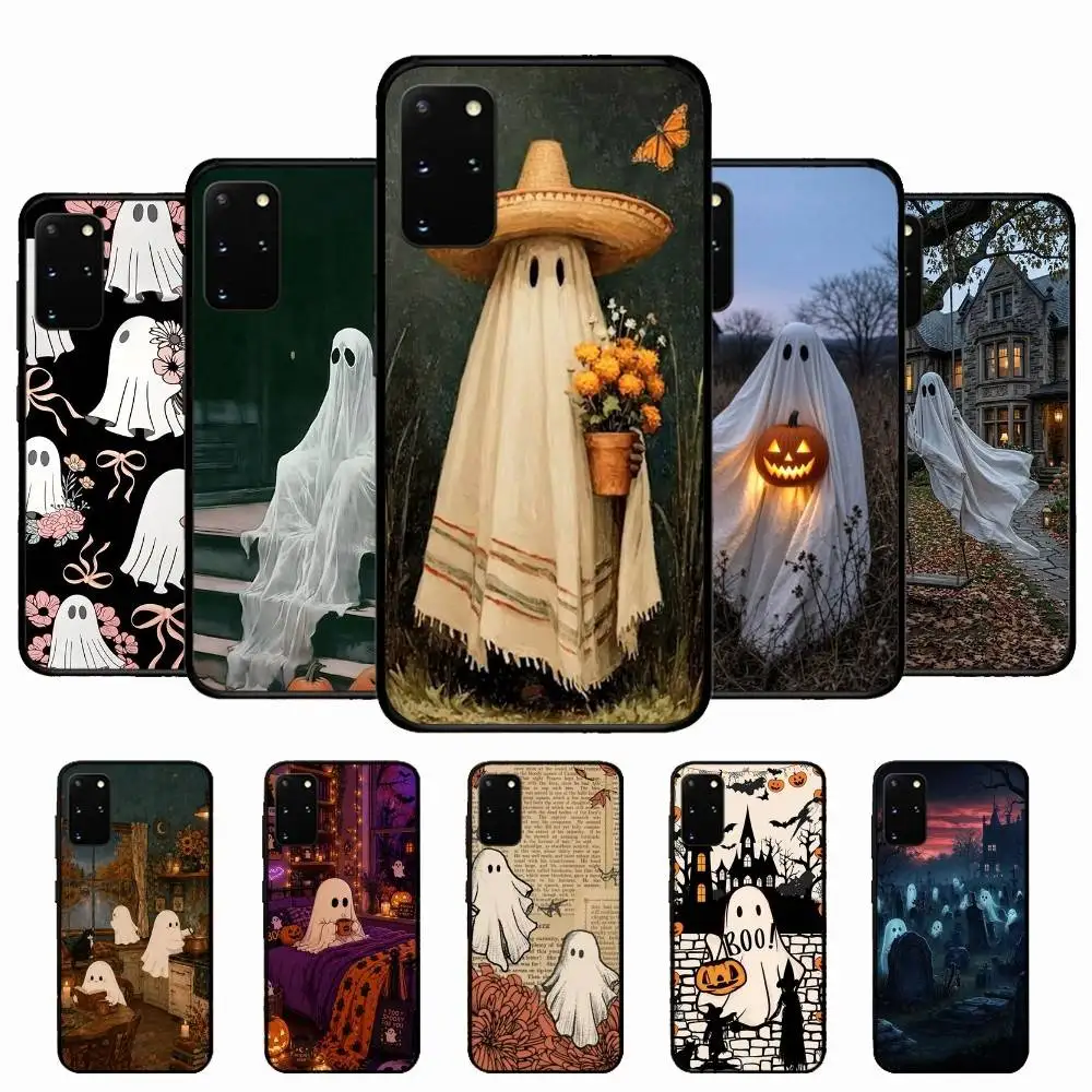 Decoration Halloween Ghosts Phone Case For Samsung S 24 Fe 25 Ultra Plus 20 Lite 21 30 22 23 24 22 Ultra 5G Fundas
