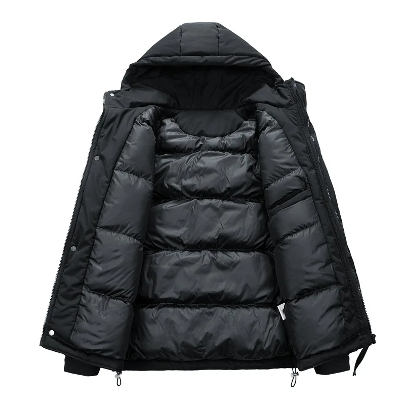 Heren Winterjassen Heren Mode Verdikte Warme Katoenen Gewatteerde Outdoor Casual Winterjas Met Capuchon Voor Heren