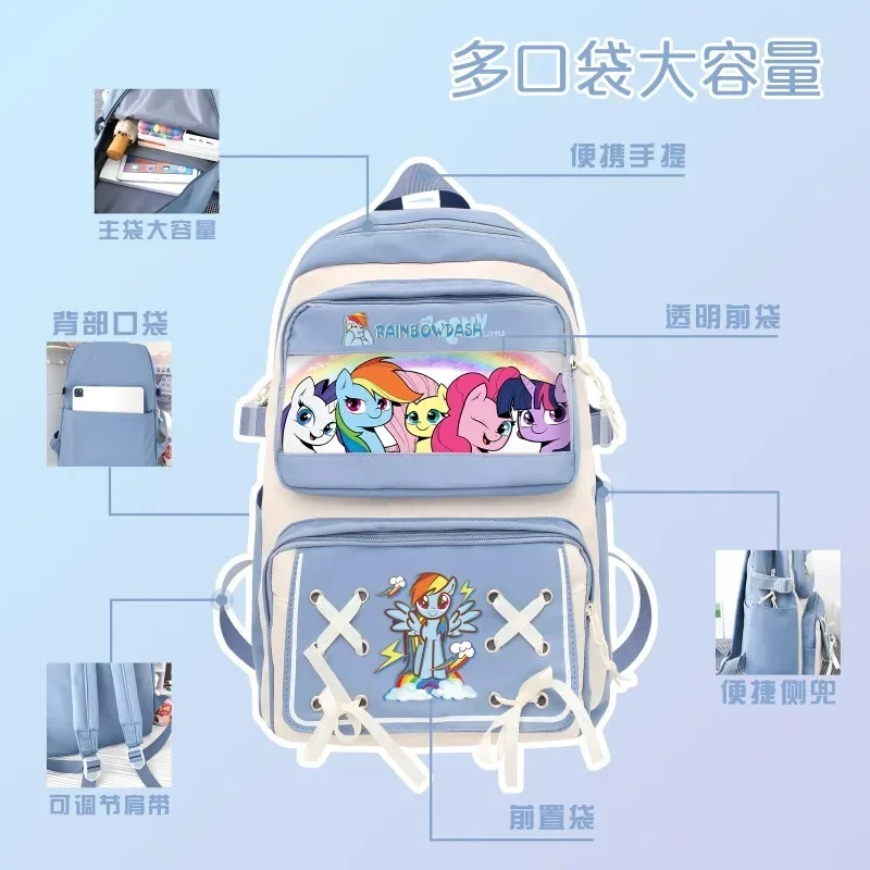 Xiaoma-mochila de dibujos animados para niños y estudiantes, morral escolar de gran capacidad, a la moda, Simple, animación escolar, de alto valor