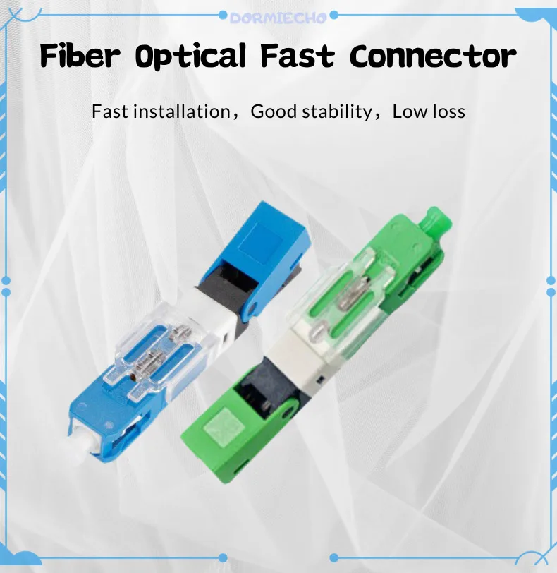 

FTTH Cold Connector Tool SC APC/UPC SM Single-Mode Optical Connector New SC APC/UPC Fiber Optic Fast Connector Free Shipping