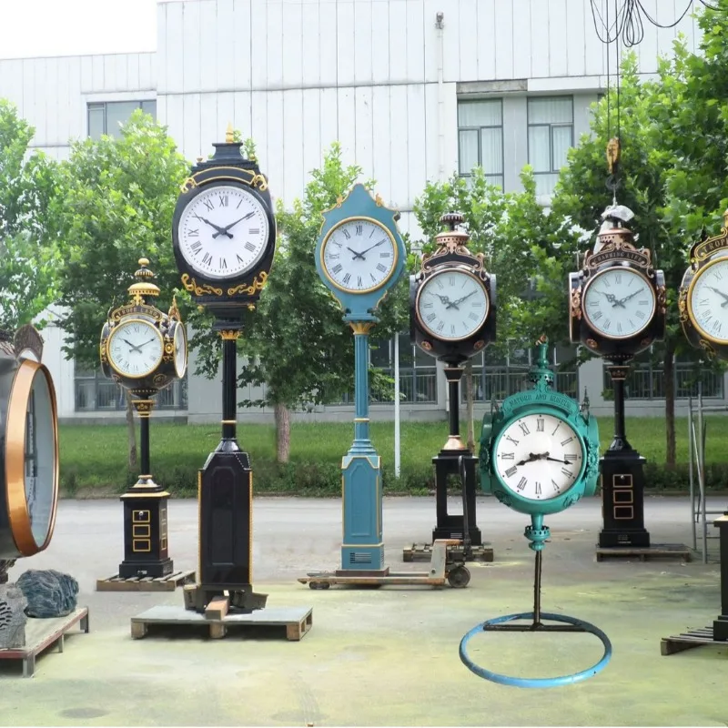 Park and square landscape clocks, street landscape clocks, double-sided landscape clocks