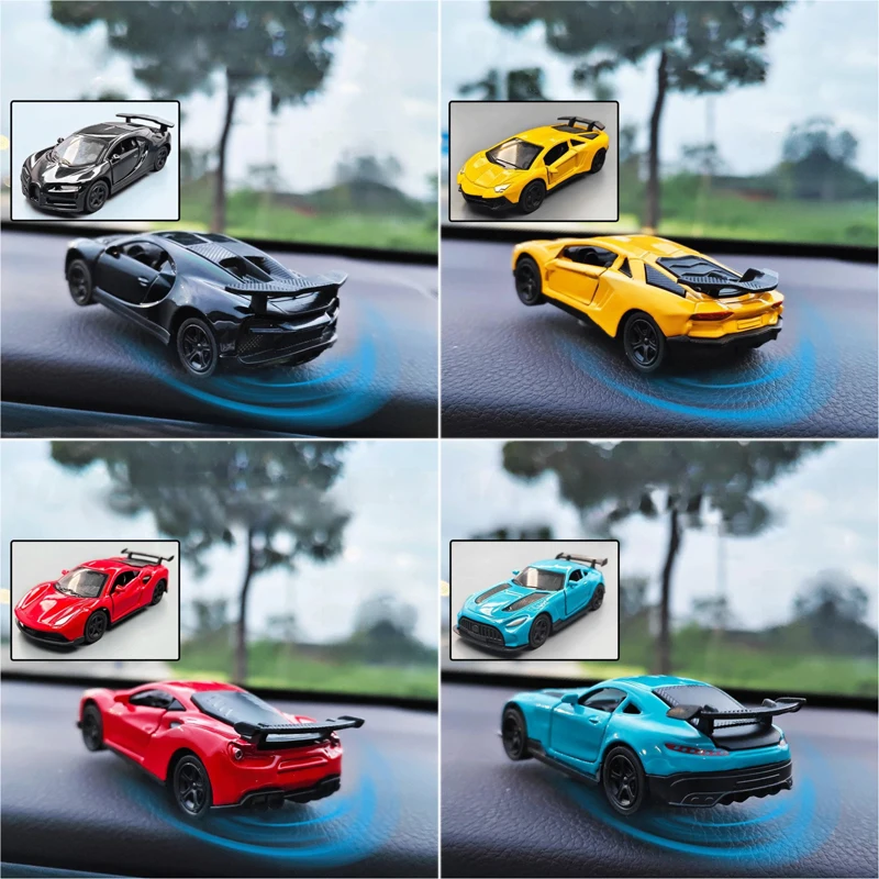 

Drifting Car Dashboard Ornament Spin Classic Supercar Model Rotation Creative Racing Super Car Decoration Interior Accessories