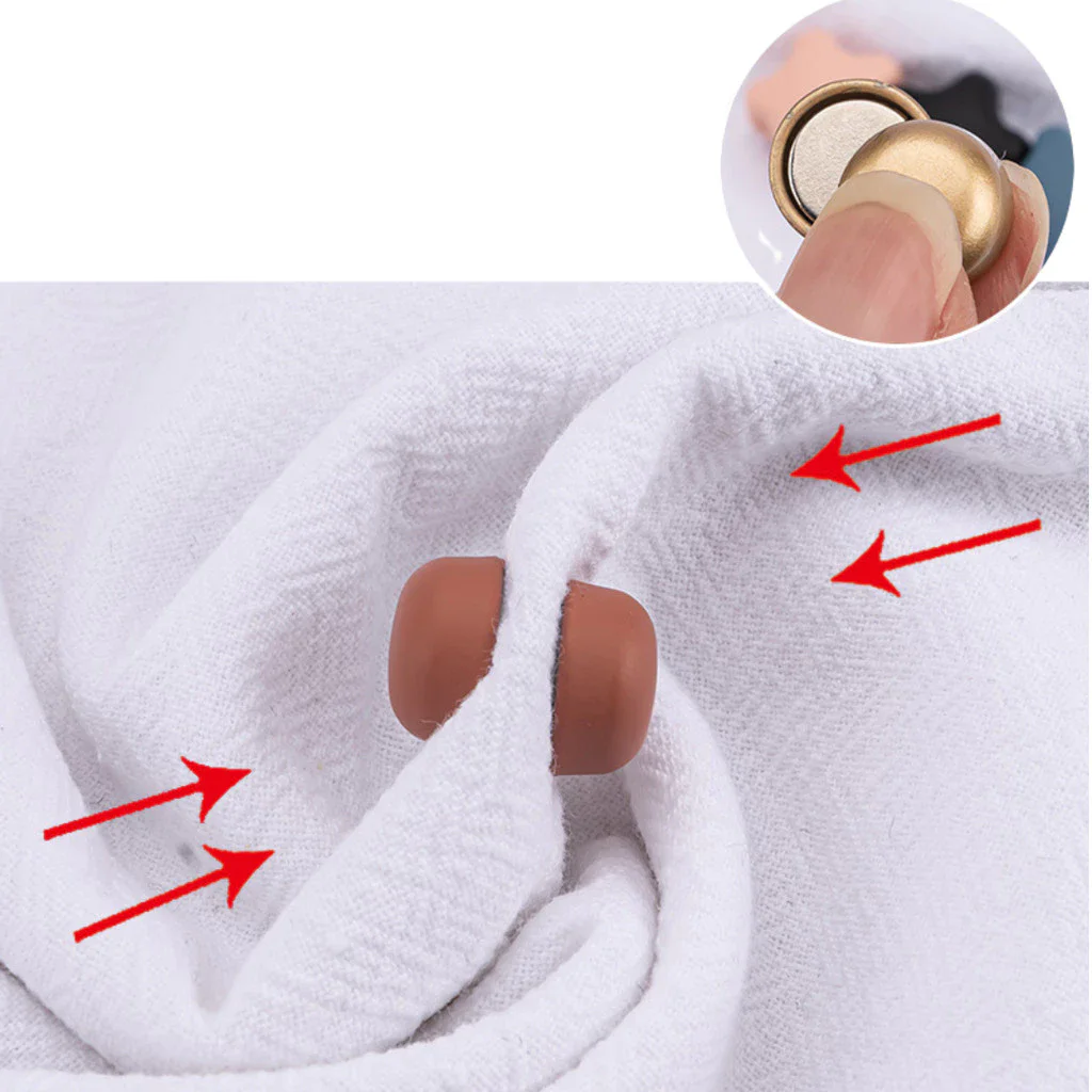 5 Paar Modische Magnet-Hijab-Nadeln für Damen, Magnetische Knöpfe für Schals, Magnetische Brosche, Kopftuch-Accessoires – Detail 8