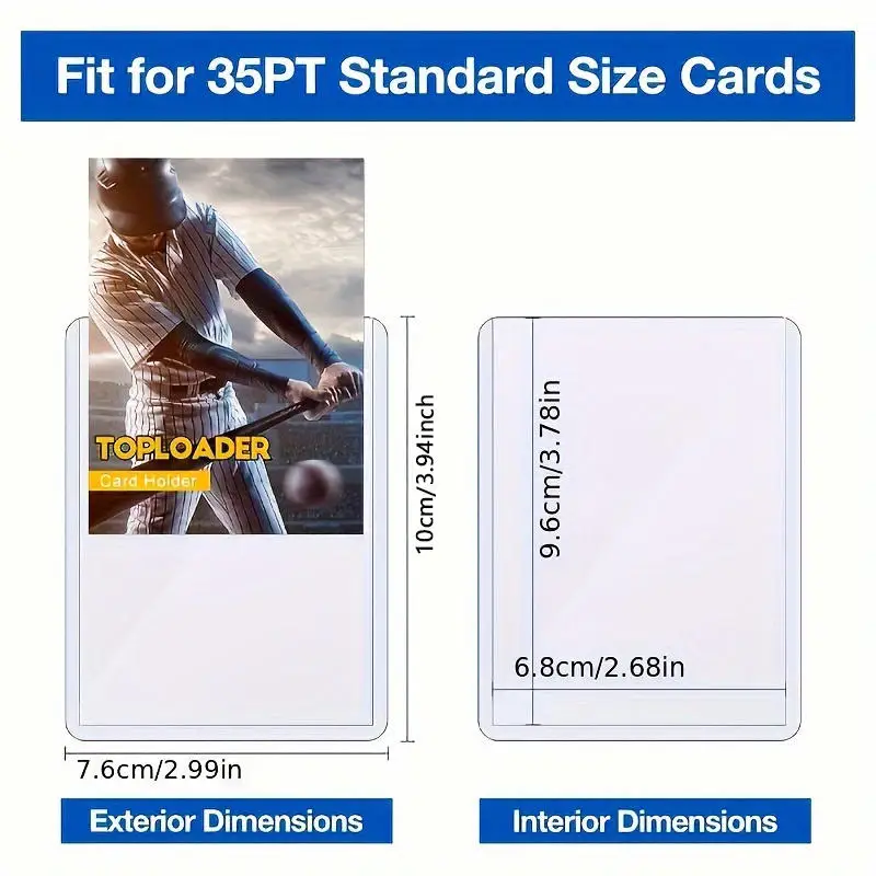20PCS Game Card Sleeves Holder PVC Cards Hard Plastic Toy Kpop Idol Photo Cards For Protectors Storage Gift Trading Cards view 5