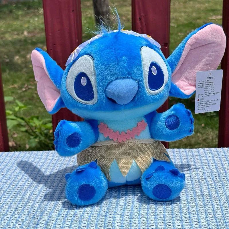brinquedo-de-pelucia-fofo-lilo-e-stitch-boneco-de-pelucia-stitch-e-angel-com-chapeu-de-flor-e-cachecol-design-de-cha-com-leite-presente-kawaii