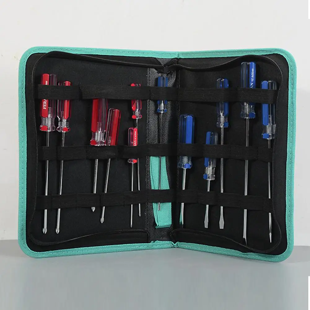 Portable Hard Shell Tool Bag Zipper Storage Pouch Small Oxford Storage Bag For Car Repair Electrician Network Hardware Case