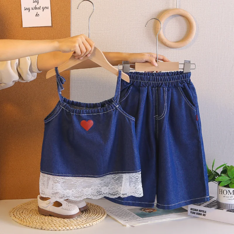 New Summer Baby Clothes Kids Girls Clothing Suit Children Casual Sleeveless Vest Pants 2Pcs/Sets Infant Costume Toddler Outfits