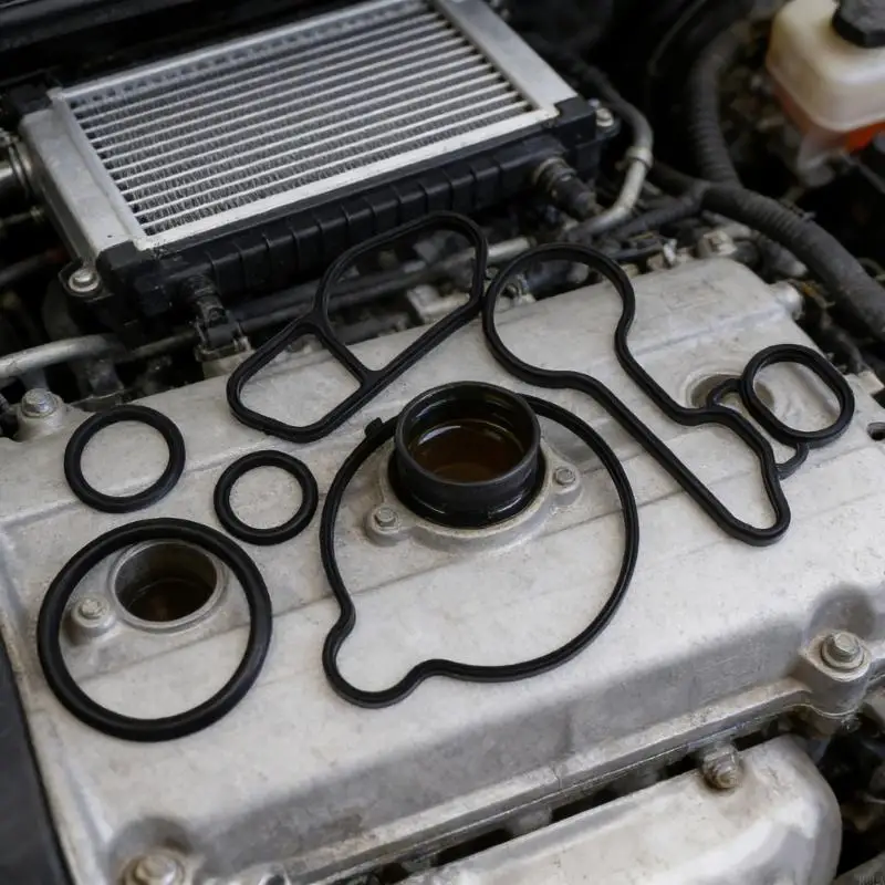 Oil Coolers Gasket Auto Transmission Sealing Part Exact Fit Oil Coolers Seal 55565385 Ensures Leak for 1.4T Engine