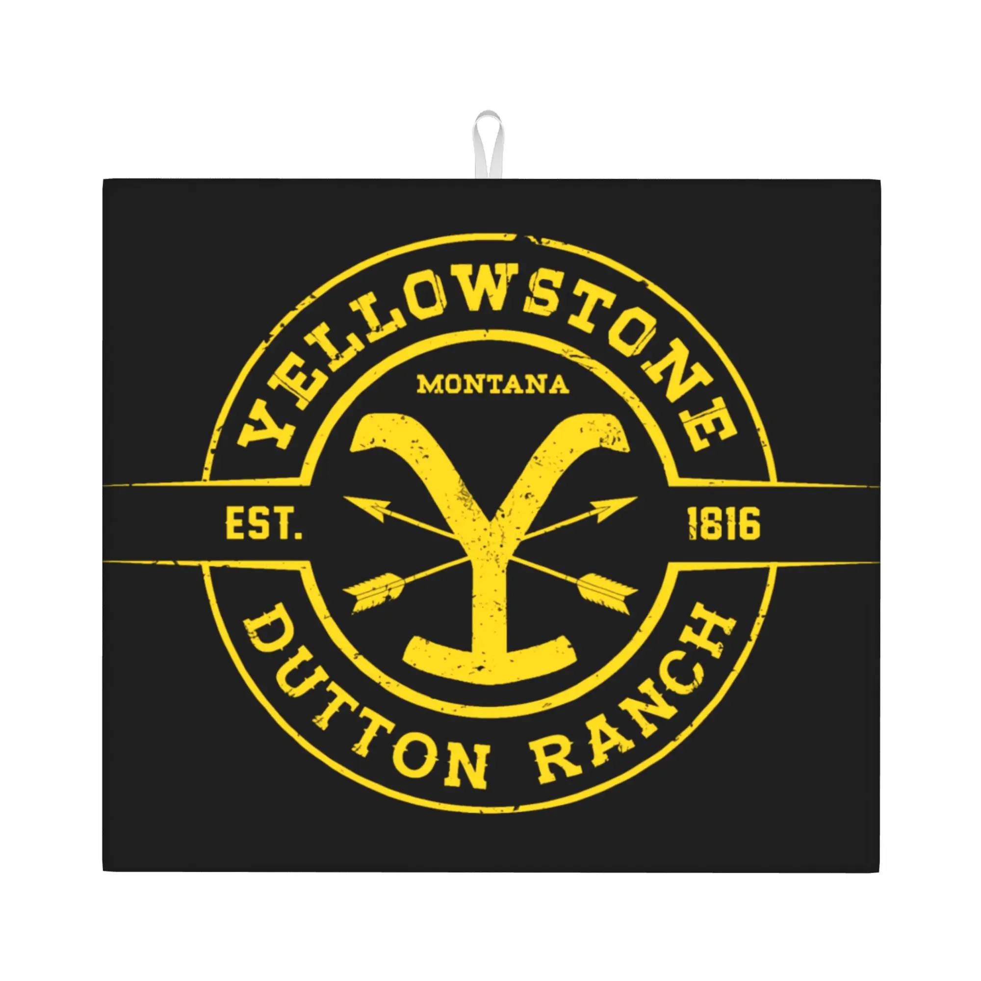 Duton Ranch Yellowstone Non‑Slip Waterproof Absorbent Barware Tableware Oil Proof Reusable  Bathroom Drying Mat For Kitchen