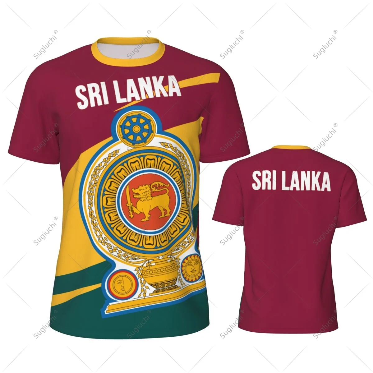 Sri Lanka Flag Men Sports T-shirt Women Tees jersey for Soccer Football Running Bike Tennis Fitness Fans