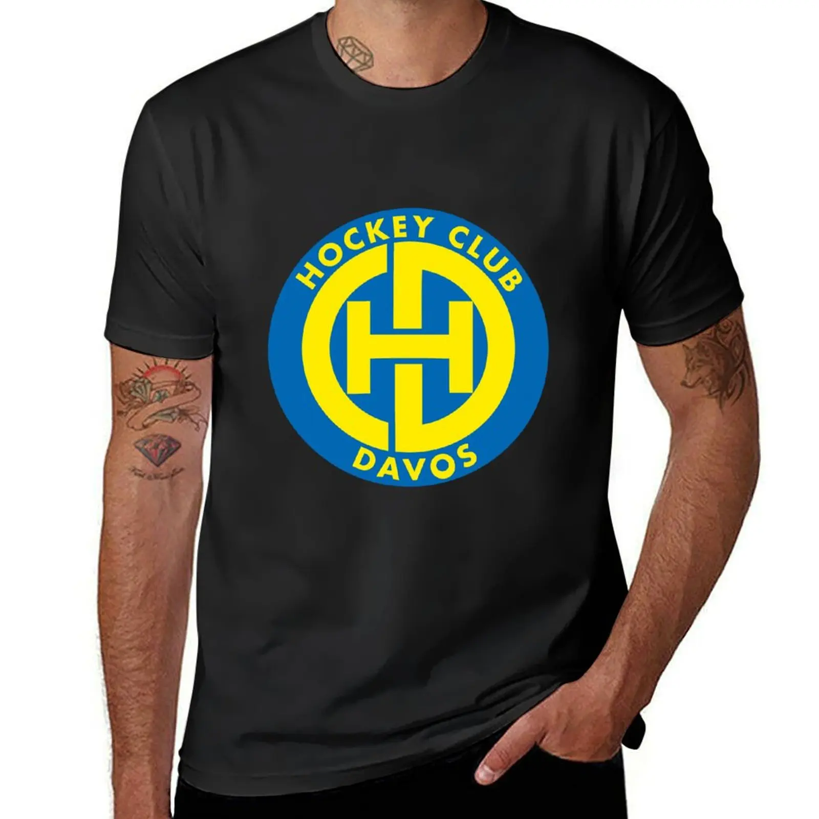 HC Davos T-shirt heavyweights anime clothes oversizeds hippie clothes mens big and tall t shirts