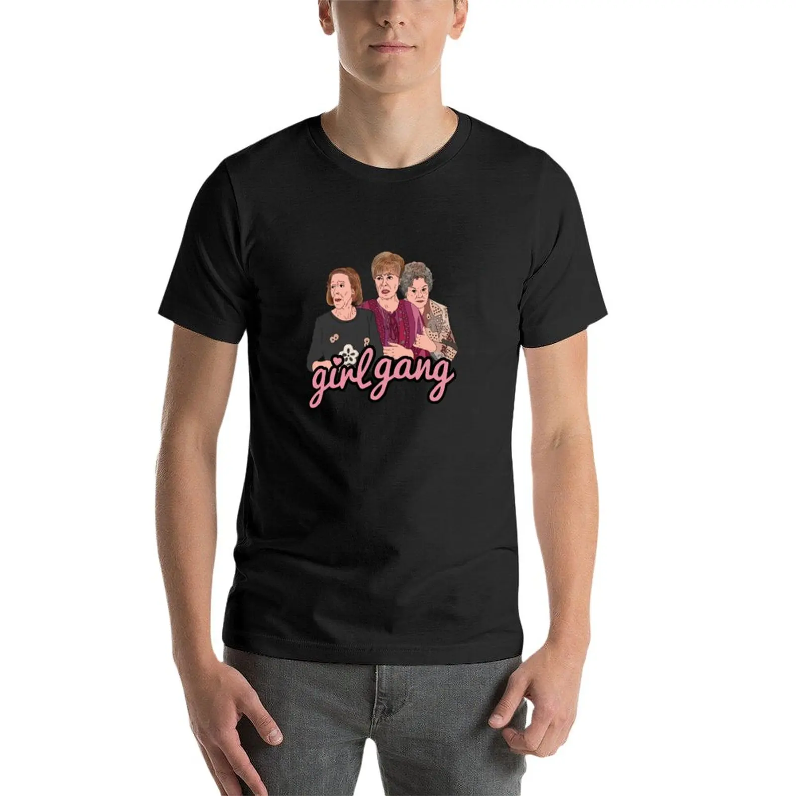 New Girl Gang, aquti No Hay Quien Viva t-shirt camicetta magliette vuote magliette grafiche da uomo hip hop