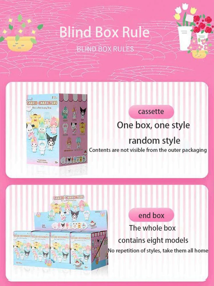 Miniso Sanrio Serie Tamagotchi Pudding Hond Gemini Kurumi Melodie Back Buddy Serie Blinde Doos Pacha Hond Vlek Echt Blind Doos