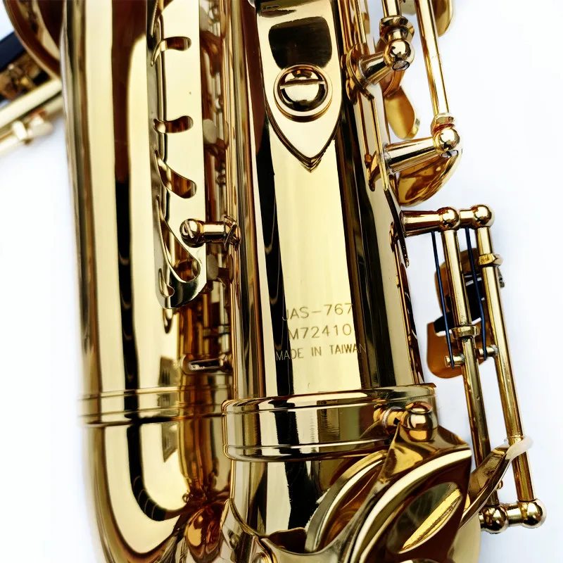 Jupiter JAS-767 Alto Eb Tune Saxophone New Arrival Brass Gold Lacquer Music Instrument E-Flat Sax with Case Accessories