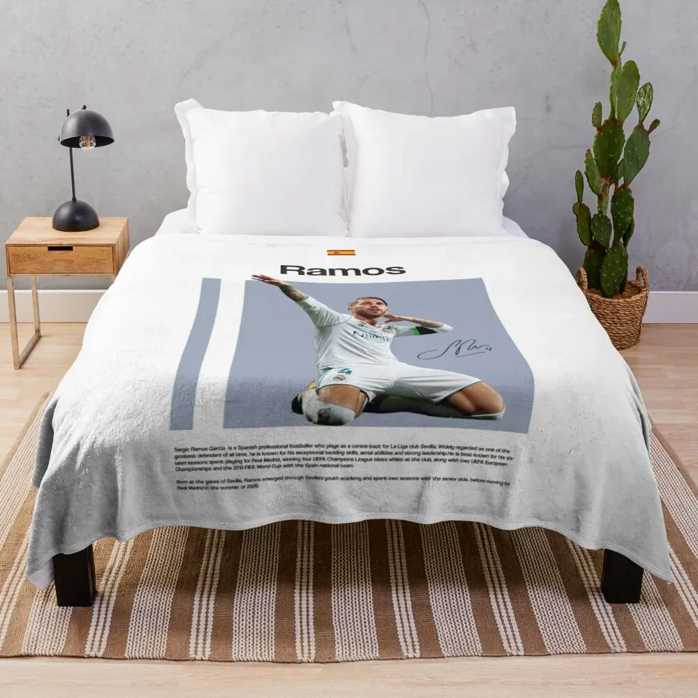 Sergio Ramos Poster Throw Blanket