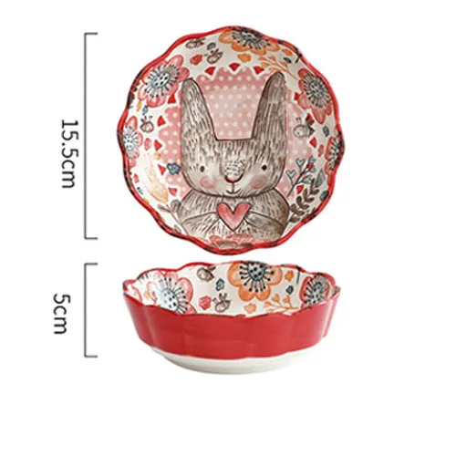 Wendini Animal Series 4 Flower Pots/Tableware Soup Bowls - Unique and Colorful Home Decor Items Kitchen tools Kitchen utensils