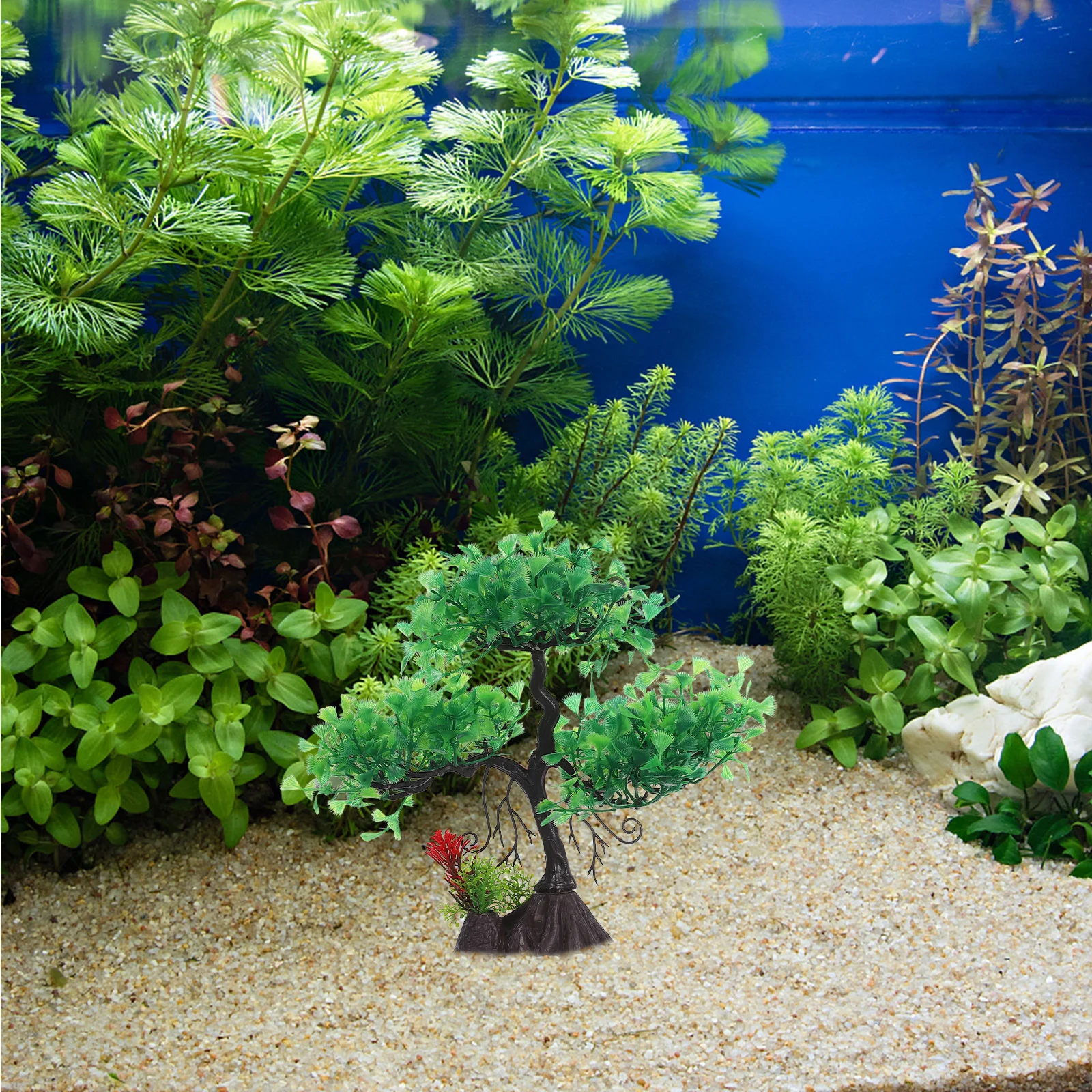 

Realistic Fish Tank Tree Artificial Aquarium Bonsai Tree Decoration for Freshwater Tanks Indoor Outdoor Fish Aquarium