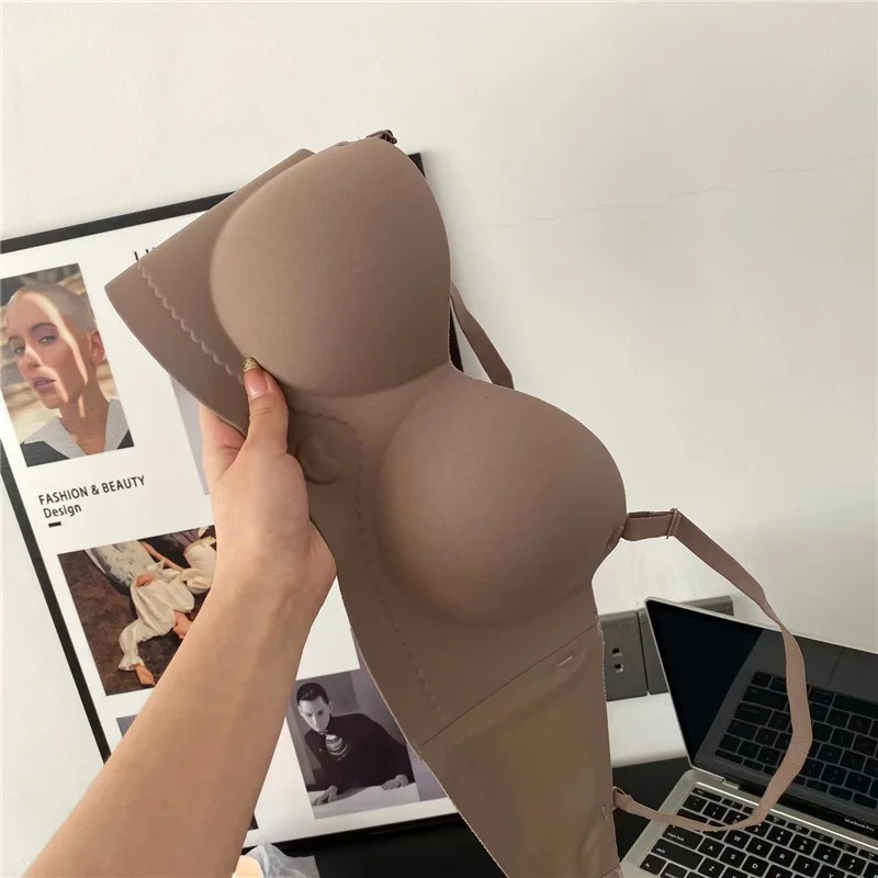 لا زلة حمالة الصدر تمثال نصفي صغير النساء سلس اللاسلكية الراحة ارتداء اليومي ضوء دعم غير مرئية لا أثر MOYISU مثير مجموعة