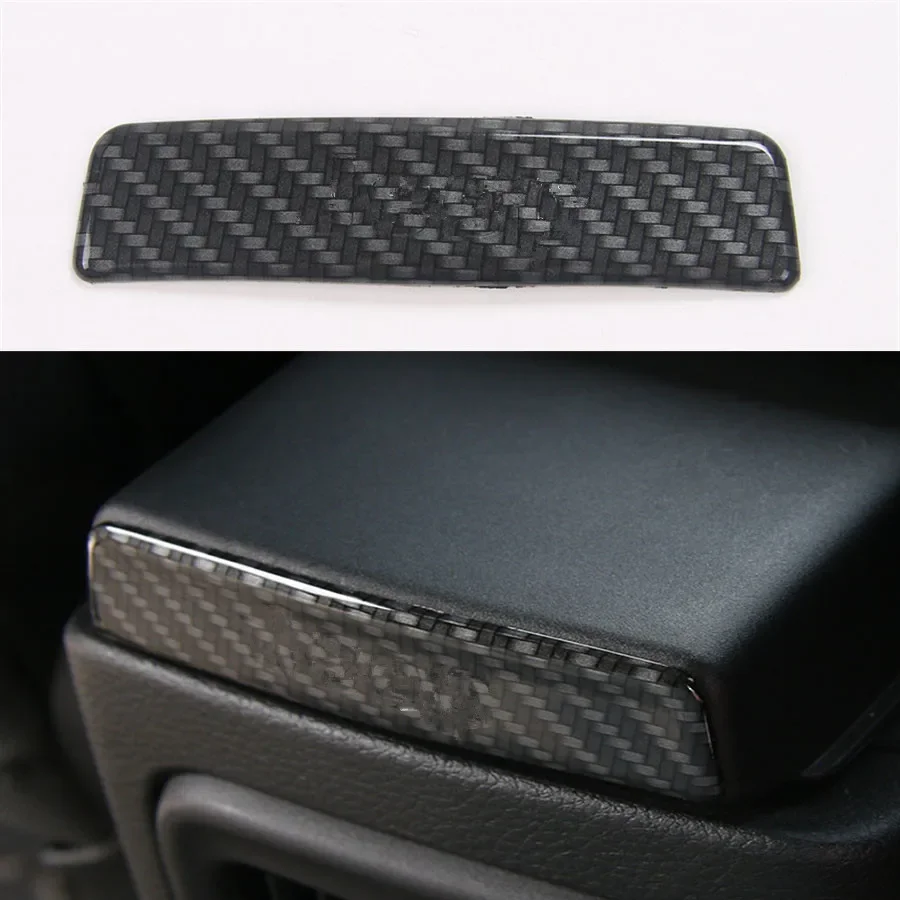 

Car-Styling 1PCS ABS Interior Auto Seat Armrest Box Back Decorative Sequin Frame Cover Trim For Jeep Compass 2017+