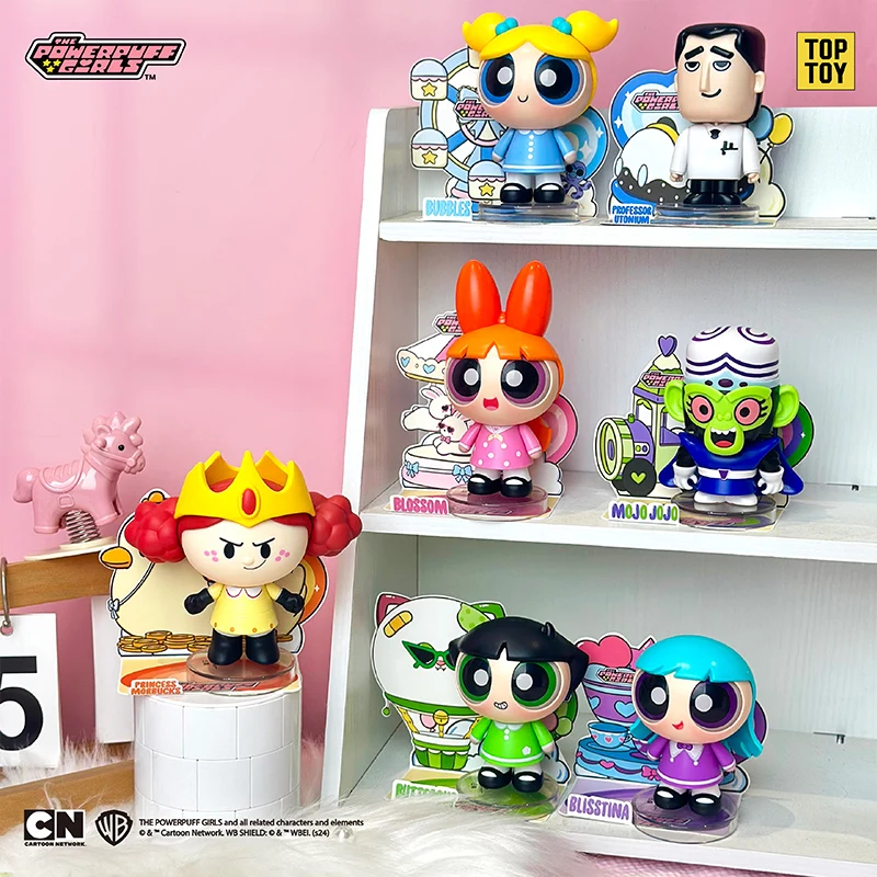 Toptoy Powerpuff الفتيات فسيفساء اللبنات صندوق أعمى أنيمي العصرية تحصيل لعبة لطيف فتاة موضوع هدية تخرج مفاجأة #2