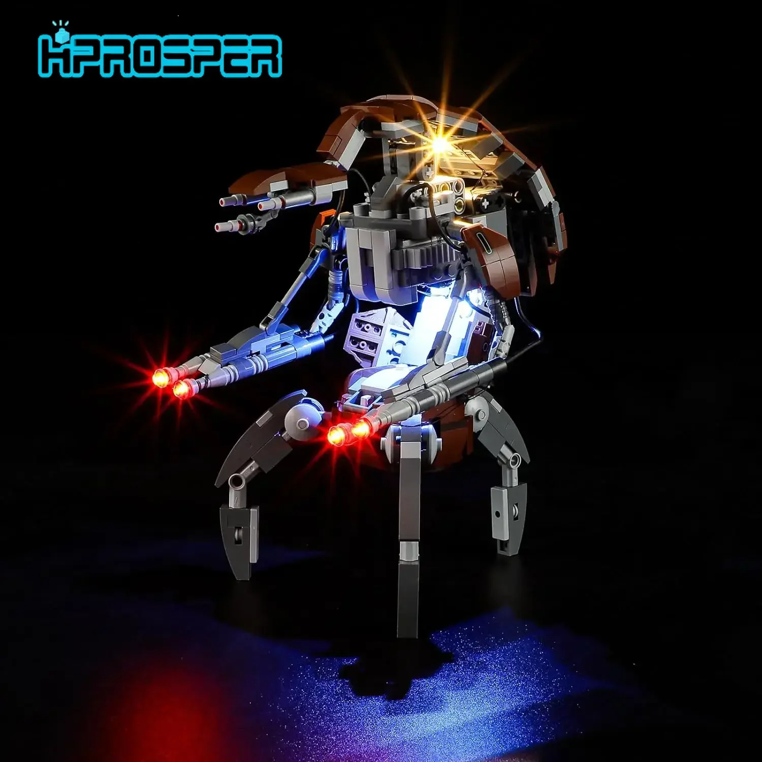 Hprosper 5V LED Light For 75381 Star Wars Droideka Only Diy Lamp With Battery Box (No Lego Building Blocks)