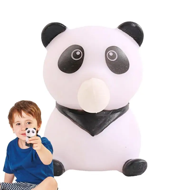 Panda Squeeze Toy Panda Vent Stretchy Squeeze Toy Waterproof Panda Hand Wrist Toy Rebound Ball Fidget Toy for Kids Boys Girls