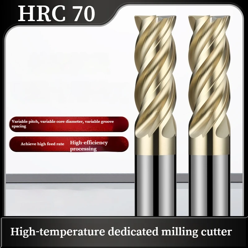 

4 Flutes Carbide End Mill Cutter for Titanium Alloy Nickel Base Alloy Hard Materials CNC Machining