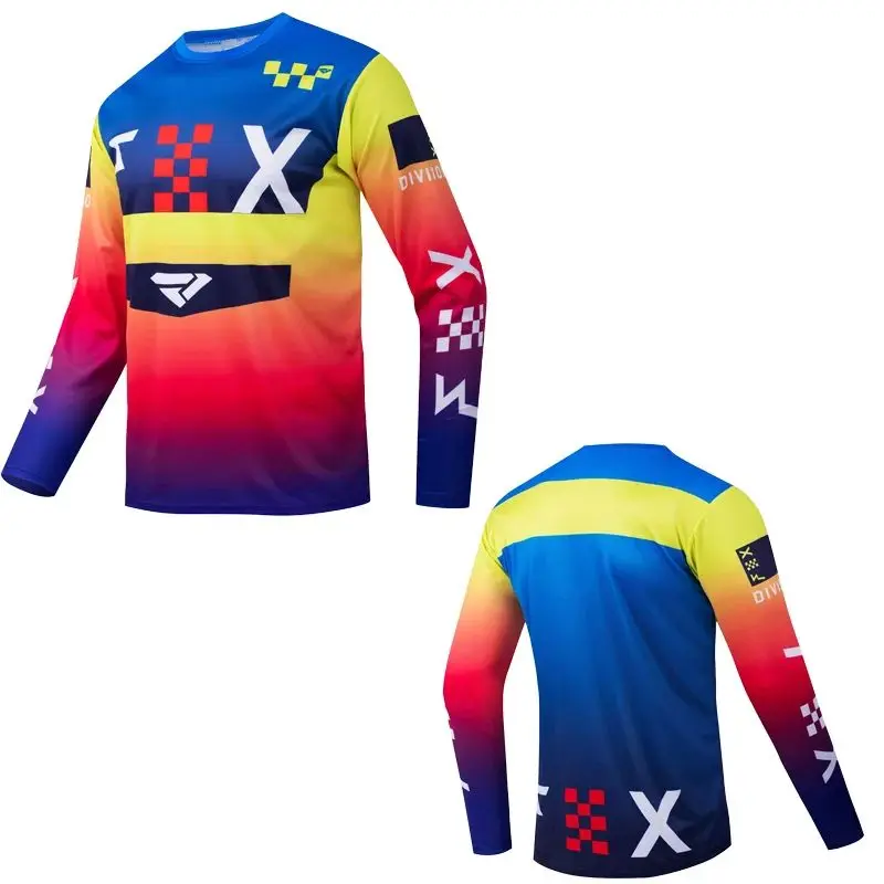 HERREN-MUNTAIN-FAHRRADKLEIDUNG LANGARM-T-SHIRT FÜR HERREN JUGEND-OUTDOOR-SPORTKLEIDUNG HELL ATMUNGSAKTIV