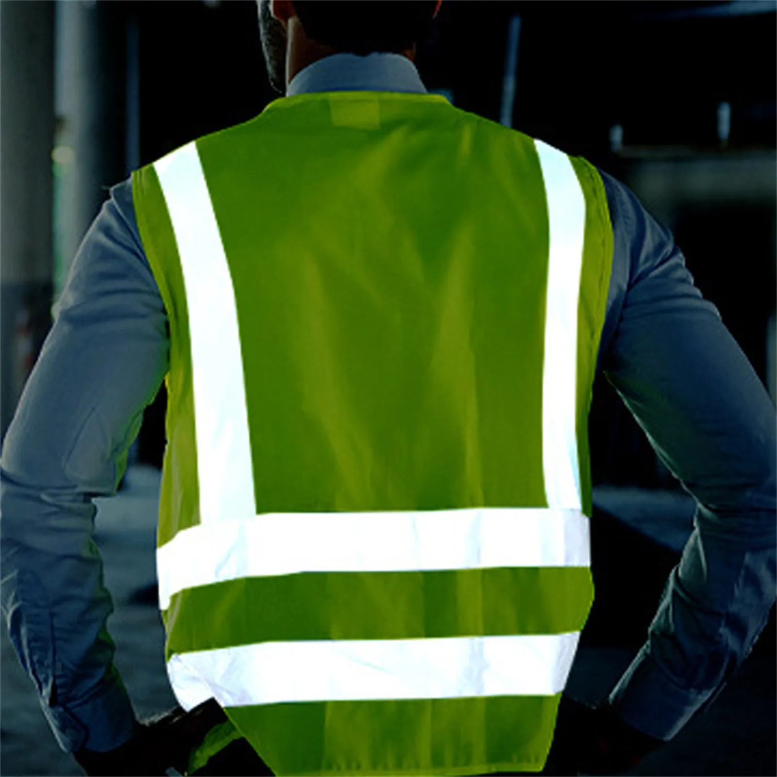 Reflective Safety Vest High Visibility Blank Xxxl Motorcycle Jacket Safety Vest Fluorescent Signal For Men Woman